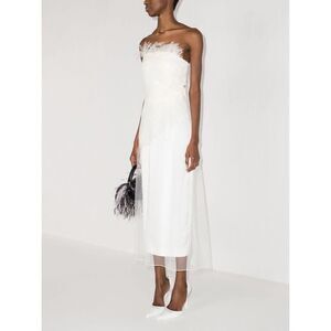 16Arlington Minelli Netting Feather Dress US8